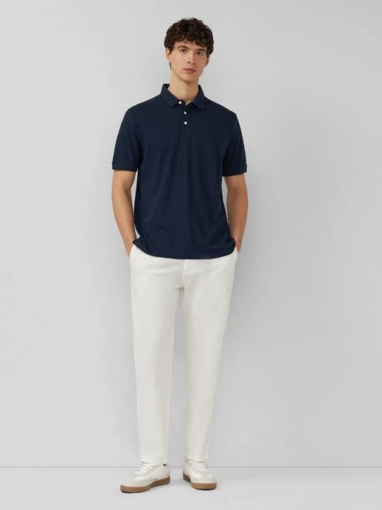 Foto van product Detroit: broek van linnenmix met relaxte pasvorm s.Oliver crème