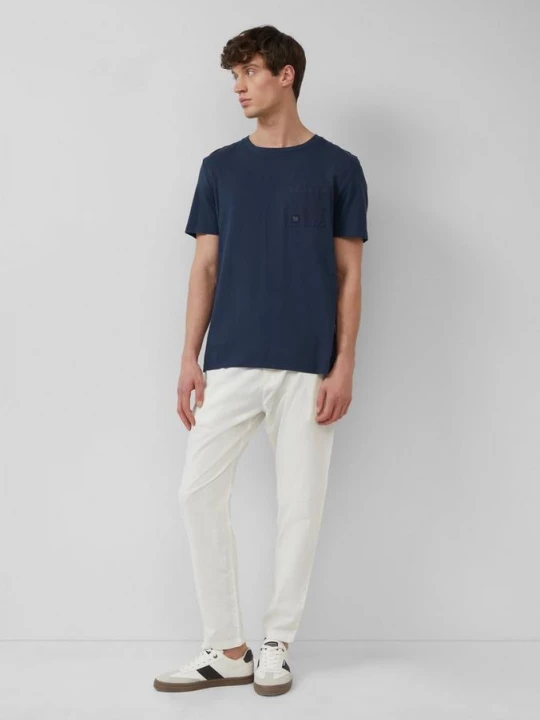Foto van product Detroit: chino in een relaxed fit van een linnenmix met elastische band s.Oliver wit