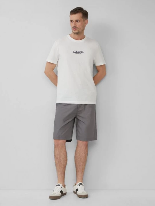 Foto van product Detroit: chinobermuda in een relaxed fit met elastische band s.Oliver grijs
