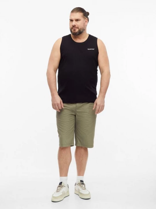 Foto van product Detroit: katoenen bermuda met elastische tailleband s.Oliver olijfgroen