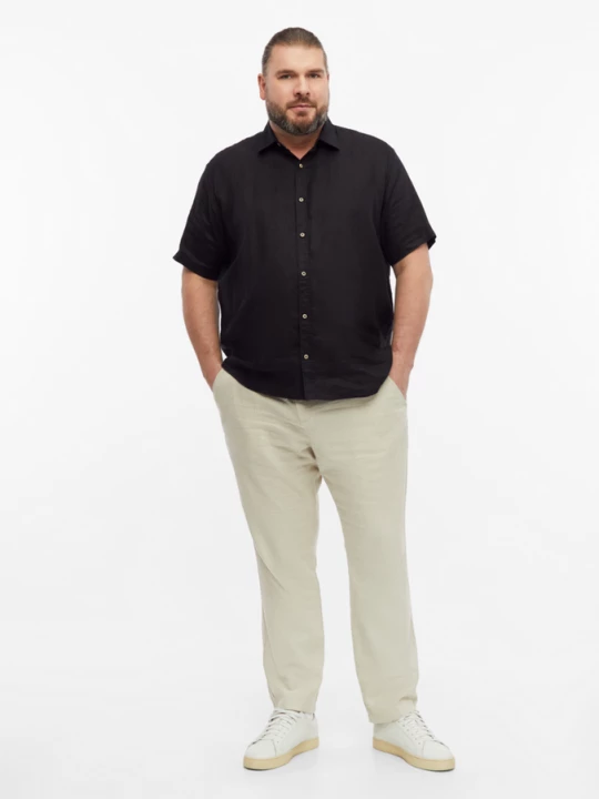 Foto van product Detroit: Relaxed fit broek van linnenmix s.Oliver beżowy