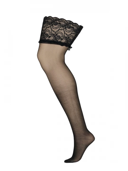 Foto van product Devoted by Zizzi Fijne panty's 'STAY-UP' zwart