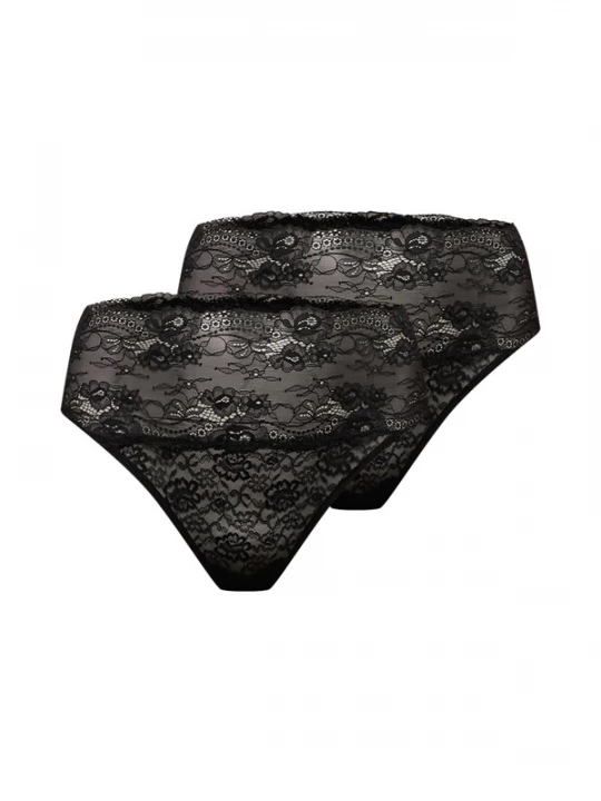 Foto van product Devoted by Zizzi String 'Lazalea' zwart