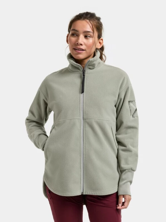 Foto van product Didriksons Fleece jas 'Ronja' pastelgroen