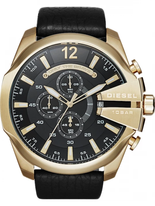 Foto van product DIESEL Analoog horloge 'Mega Chief' goud / zwart