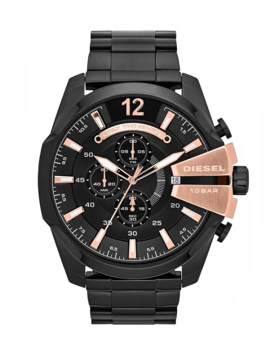 Foto van product DIESEL Analoog horloge 'Mega Chief' oudroze / zwart