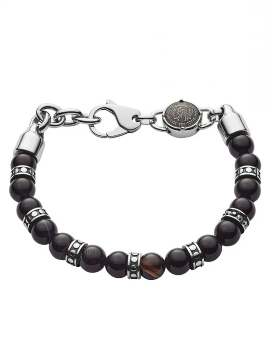 Foto van product DIESEL Armband zwart / zilver