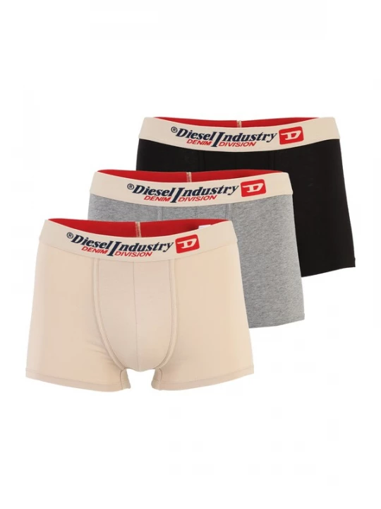 Foto van product DIESEL Boxershorts 'DAMIEN' crème / grijs gemêleerd / zwart