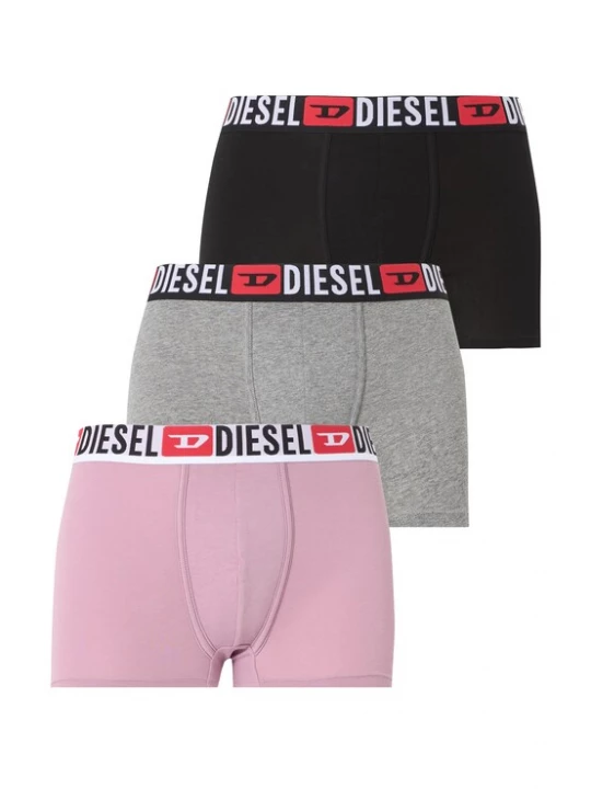 Foto van product DIESEL Boxershorts 'DAMIEN' grijs gemêleerd / eosine / zwart / wit
