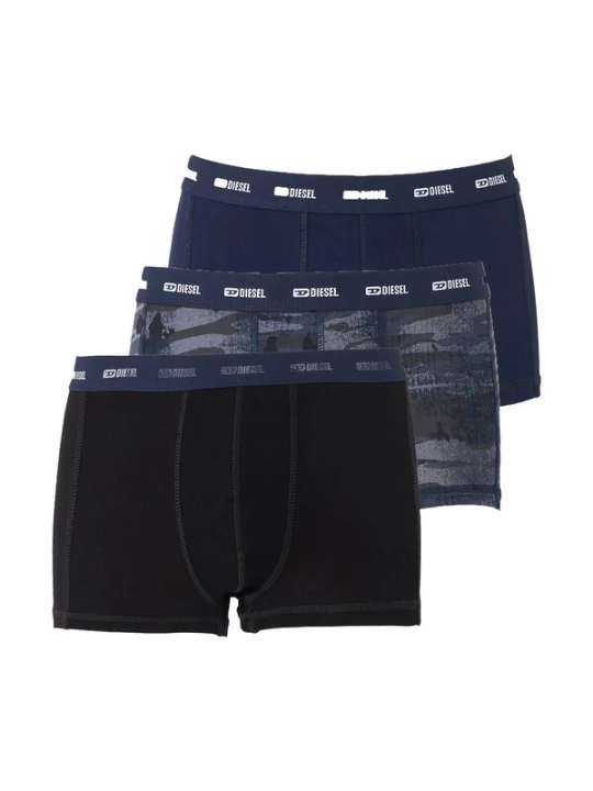 Foto van product DIESEL Boxershorts 'DAMIEN' navy / smoky blue / zwart / wit