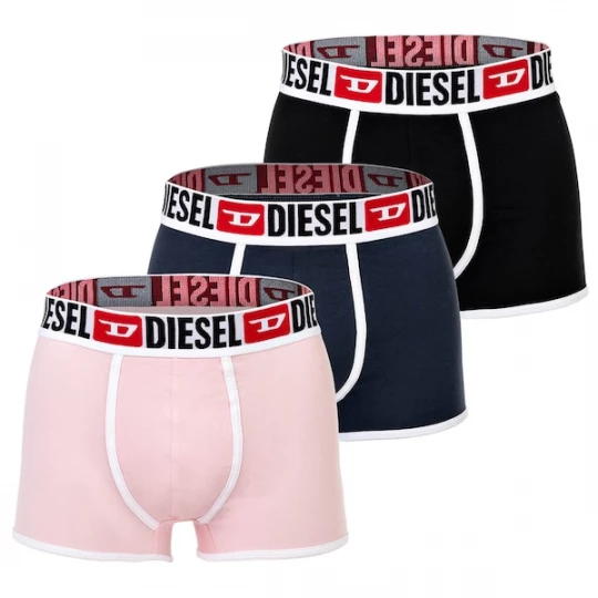 Foto van product DIESEL Boxershorts navy / pastelroze / zwart / wit