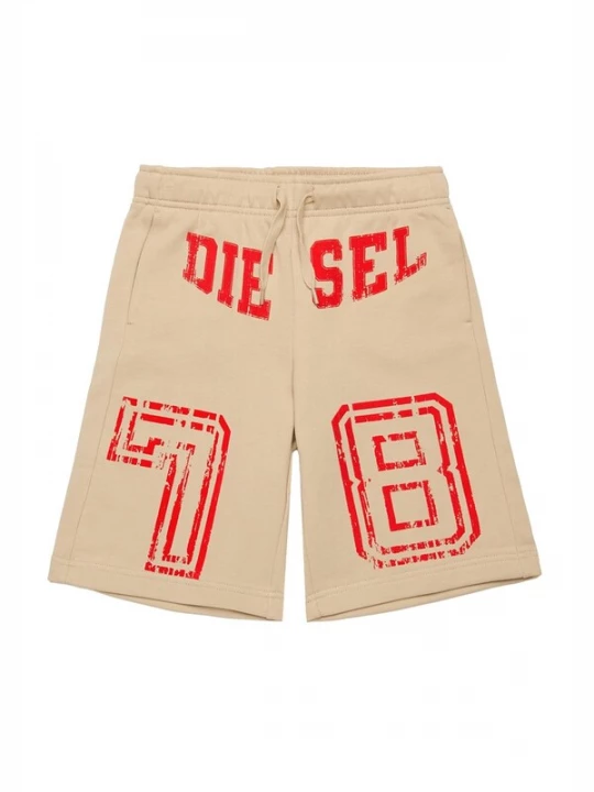Foto van product DIESEL Broek 'Bermuda felpa nero per bambino' beige