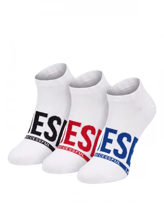 Foto van product DIESEL Enkelsokken 'SKM-GOST-THREEPACK' wit