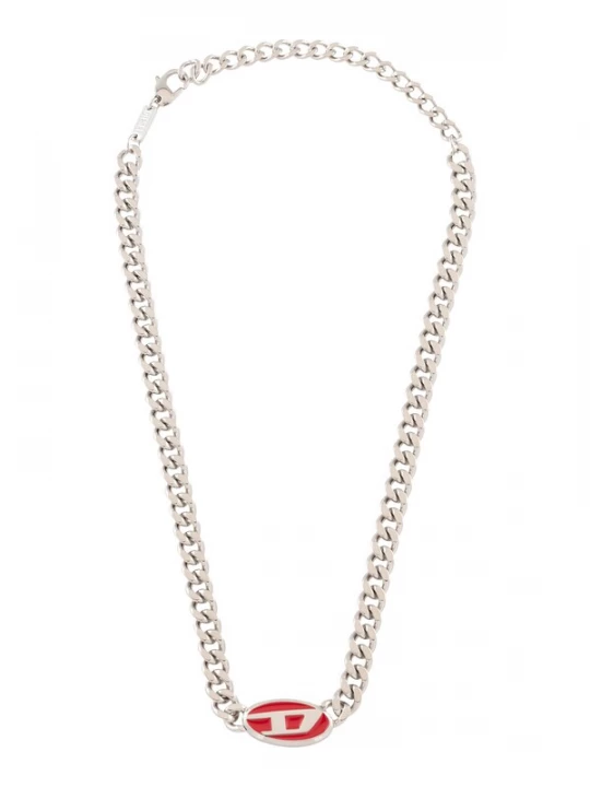Foto van product DIESEL Ketting rood / zilver / wit