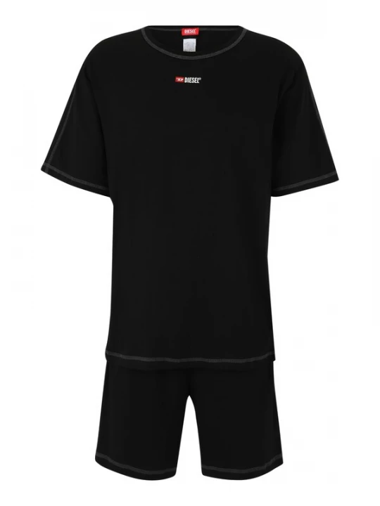 Foto van product DIESEL Pyjama kort 'Adam-D-Core' rood / zwart / wit