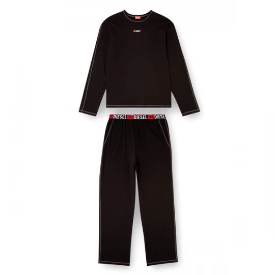 Foto van product DIESEL Pyjama lang 'NOLAN' rood / zwart / wit