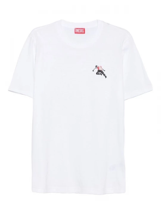 Foto van product DIESEL Shirt 'Adjust' kersrood / zwart / wit