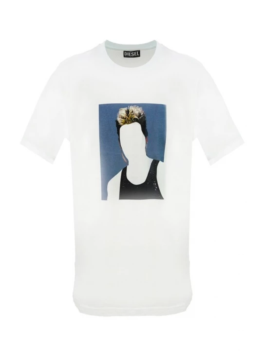 Foto van product DIESEL Shirt blauw / geel / zwart / wit