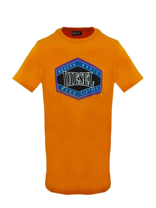 Foto van product DIESEL Shirt navy / geel / zwart / wit