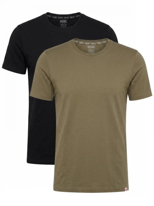 Foto van product DIESEL Shirt 'Slim UMTEE-RANDAL-TUBE (2x)' zwart