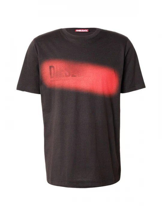 Foto van product DIESEL Shirt 'T-ADJUST-AA5' knalrood / zwart