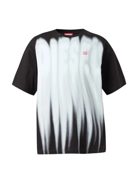 Foto van product DIESEL Shirt 'T-BOXT-AA1' lichtgrijs / zwart / wit