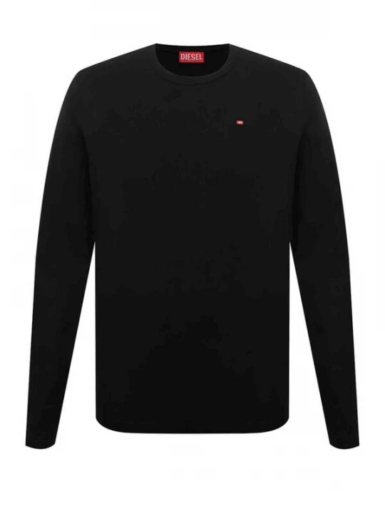 Foto van product DIESEL Shirt 'T-DIEGOR-LS-MICRODIV' zwart