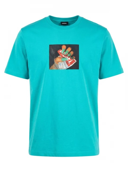 Foto van product DIESEL Shirt 'T-JUST-A36 5II' turquoise