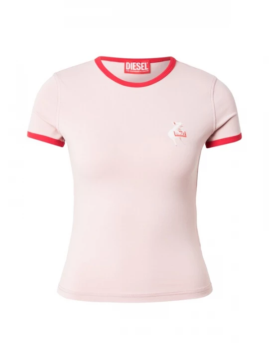 Foto van product DIESEL Shirt 'UNCUTIES' rosa / rood / wit