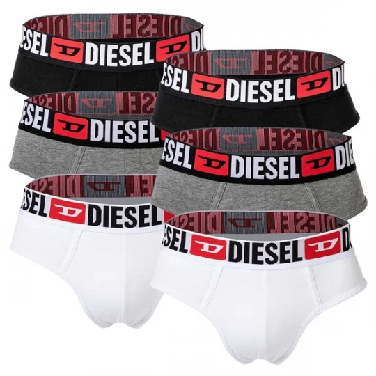 Foto van product DIESEL Slip grijs gemêleerd / rood / zwart / wit