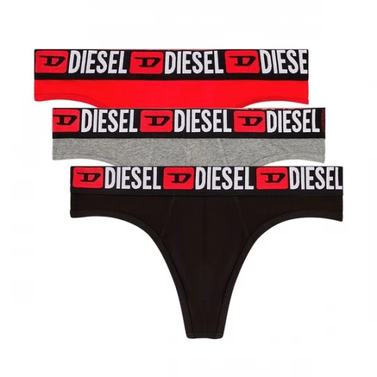 Foto van product DIESEL Slip grijs / knalrood / zwart
