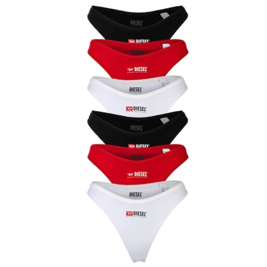 Foto van product DIESEL String rood / zwart / wit