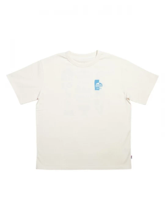 Foto van product DillySocks Shirt 'Dilly Paradise Resort' beige / blauw
