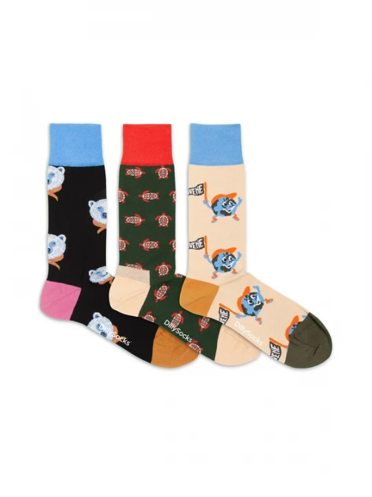Foto van product DillySocks Sokken 'Around the World' gemengde kleuren