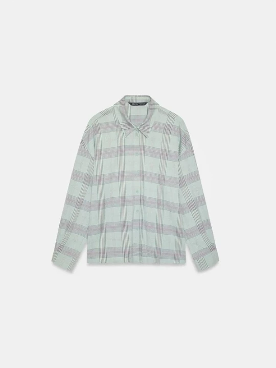 Foto van product Dilvin Blouse mintgroen / lila / wit