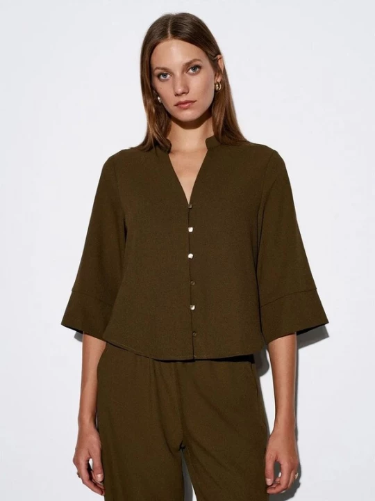 Foto van product Dilvin Blouse olijfgroen
