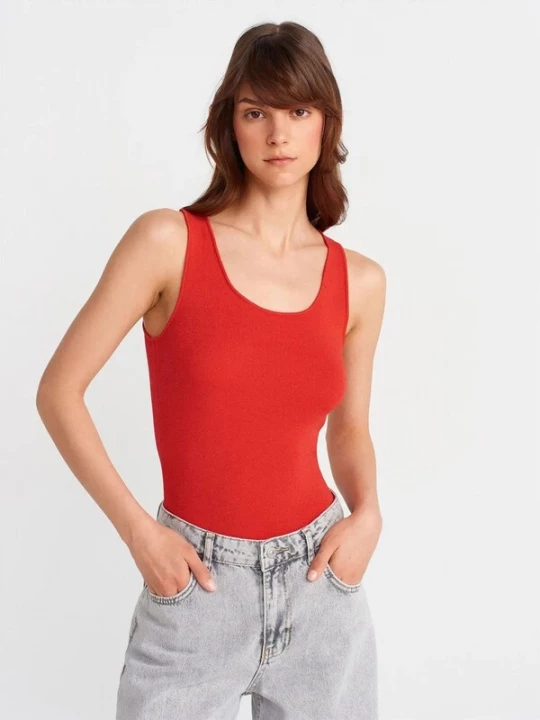 Foto van product Dilvin Gebreide top rood