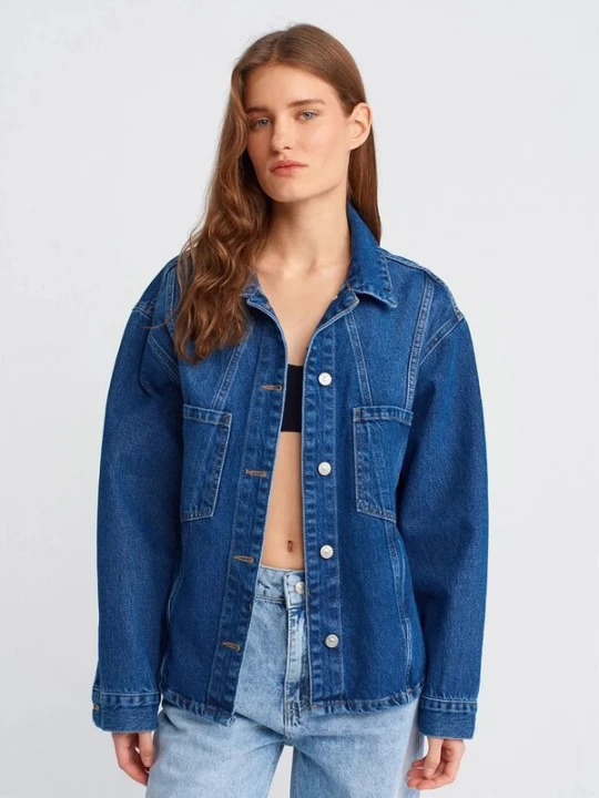 Foto van product Dilvin Shirt blauw denim