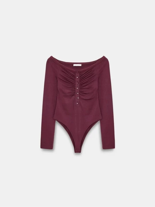 Foto van product Dilvin Shirt body bourgogne
