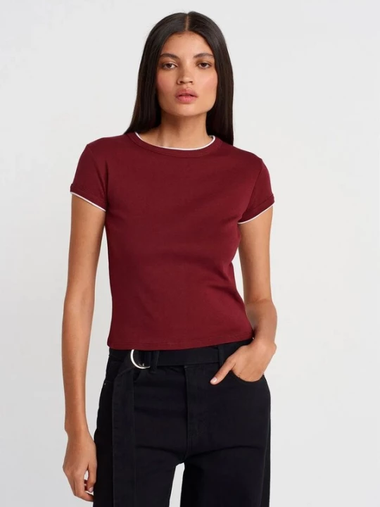 Foto van product Dilvin Shirt bourgogne