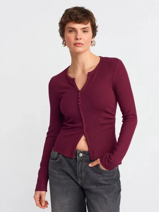 Foto van product Dilvin Shirt bourgogne