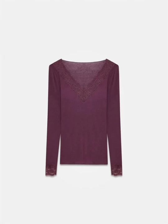 Foto van product Dilvin Shirt bourgogne