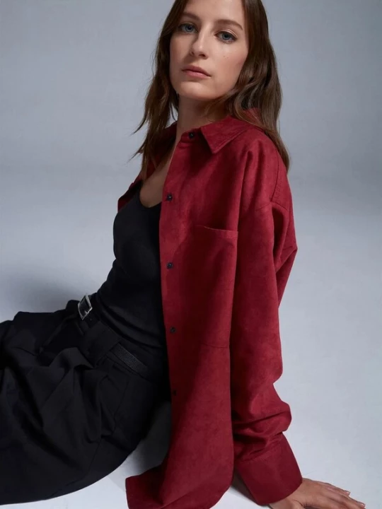 Foto van product Dilvin Shirt bourgogne