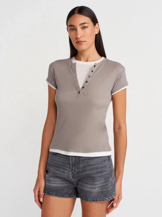 Foto van product Dilvin Shirt grijs