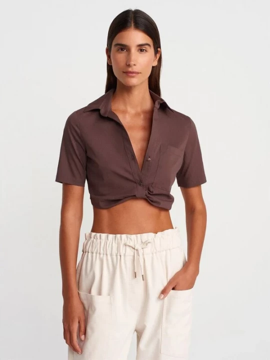 Foto van product Dilvin Shirt mokka