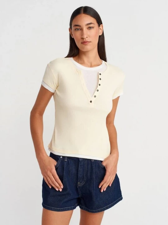 Foto van product Dilvin Shirt natuurwit