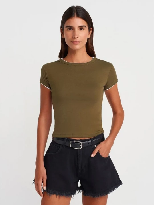 Foto van product Dilvin Shirt olijfgroen