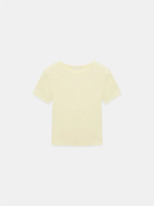 Foto van product Dilvin Shirt pasteelgeel