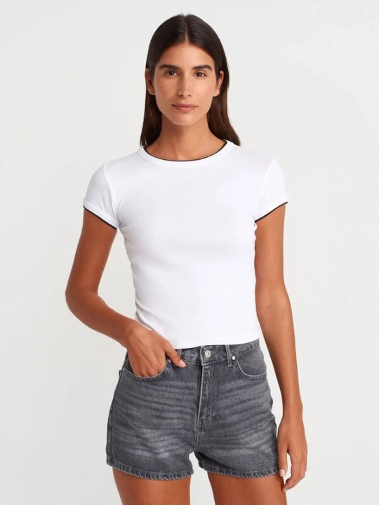Foto van product Dilvin Shirt zwart / wit