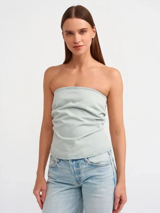Foto van product Dilvin Top blauw denim